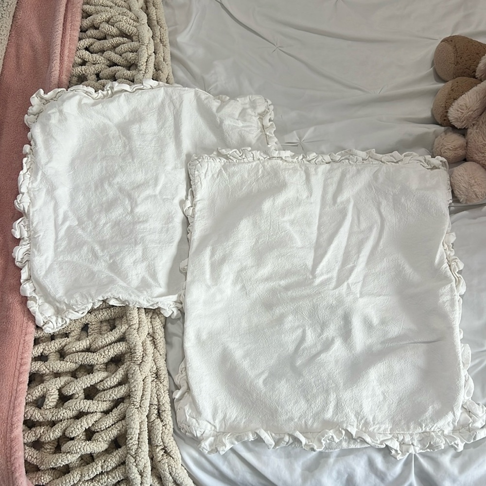 ruffle pillow cases